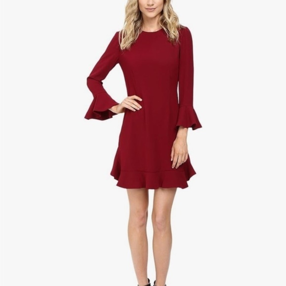JILL JILLSTUART BELL SLEEVE CURRANT COCKTAIL DRESS 2